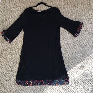 Little black dress with fun accents